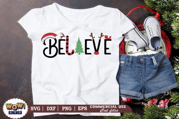 Believe Christmas SVG: Graphics & Illustrations