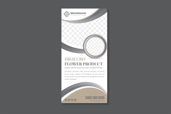 High CBD Flower Banner: Graphics & Print Templates