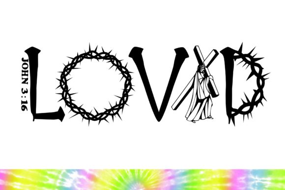 Loved Jesus Cross SVG: Faith Graphics & Illustrations