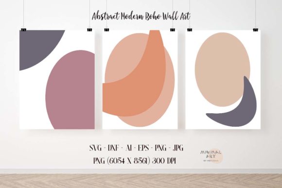 Modern Abstract Graphics for Boho Backgrounds
