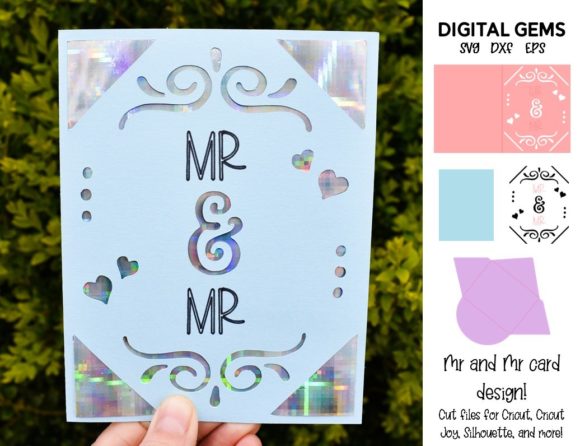 Mr and Mr Card Design: Graphics for Crafts