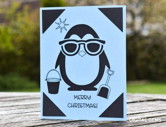 Penguin Christmas Card: A Designer's Review for Holiday Embroidery