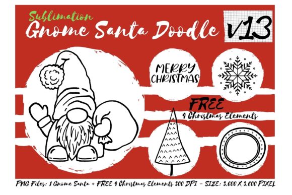 Review: Sublimation Gnome Santa Doodle V13 for Holiday Embroidery