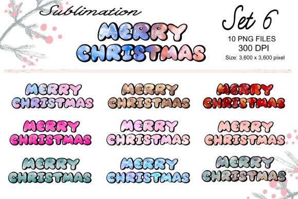Reviewing Sublimation Merry Christmas Set 6 for Holiday Stitching