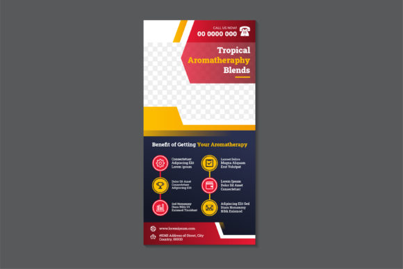 Tropical Aromatherapy Vertical Ba: Graphics & Print Templates